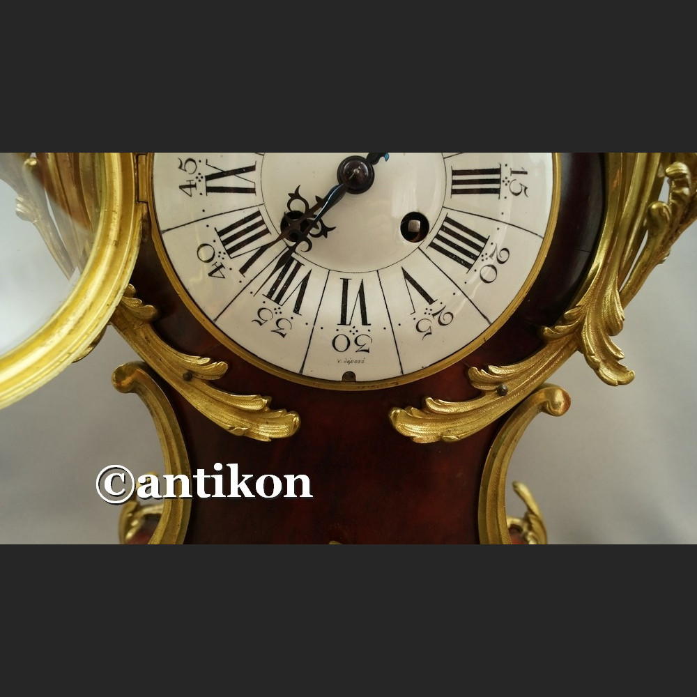 Zegar stary kominkowy Boulle Francja 1878 r. obiekt  muzealny