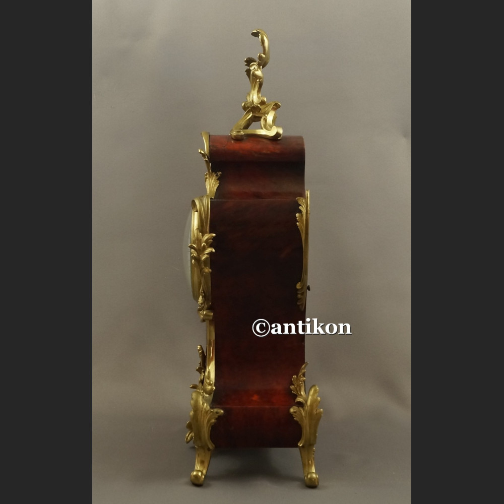 Zegar stary kominkowy Boulle Francja 1878 r. obiekt  muzealny