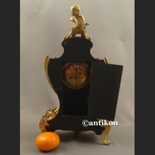 Zegar stary kominkowy Boulle Francja 1878 r. obiekt  muzealny