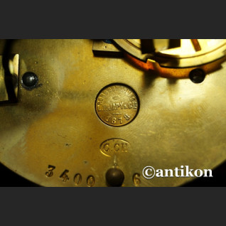 Zegar stary kominkowy Boulle Francja 1878 r. obiekt  muzealny