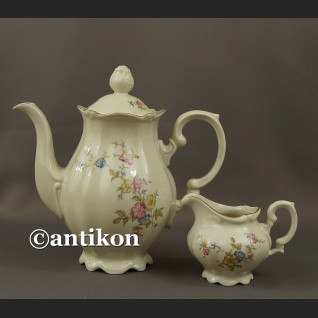 Porcelana Bawarska dzbanek do herbaty kawy i mlecznik 