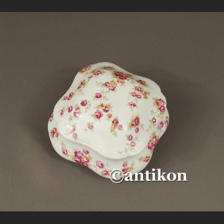 Limoges szkatułka z różami francuskie puzderko Limoges szkatułka z różami francuskie puzderko