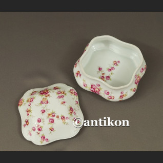 Limoges szkatułka z różami francuskie puzderko Limoges szkatułka z różami francuskie puzderko