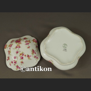 Limoges szkatułka z różami francuskie puzderko Limoges szkatułka z różami francuskie puzderko