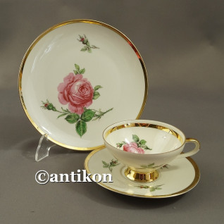 Filiżanka kolekcjonerska bawarska porcelana Róża trio Filiżanka kolekcjonerska bawarska porcelana Róża trio