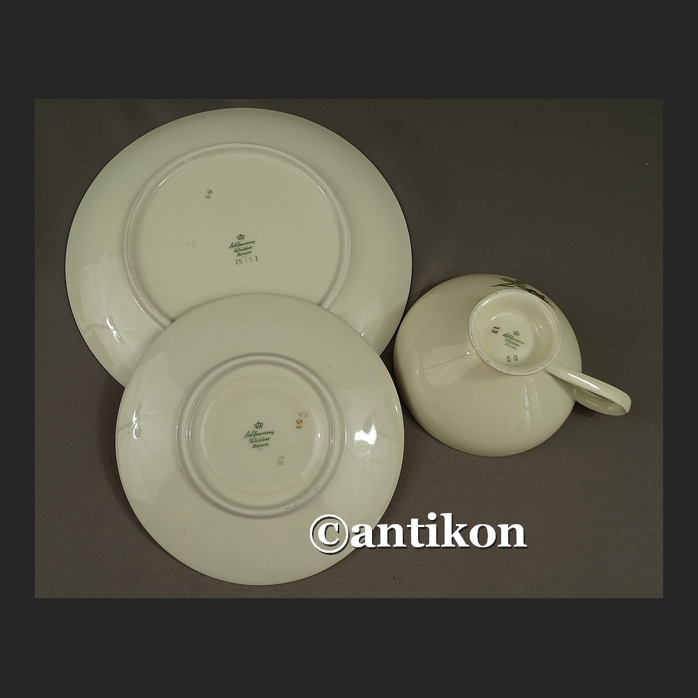 Filiżanka kolekcjonerska bawarska porcelana Róża trio Filiżanka kolekcjonerska bawarska porcelana Róża trio