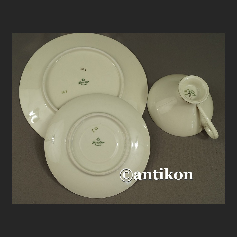 Filiżanka kolekcjonerska bawarska porcelana vintage czarne trio Filiżanka kolekcjonerska bawarska porcelana vintage czarne trio