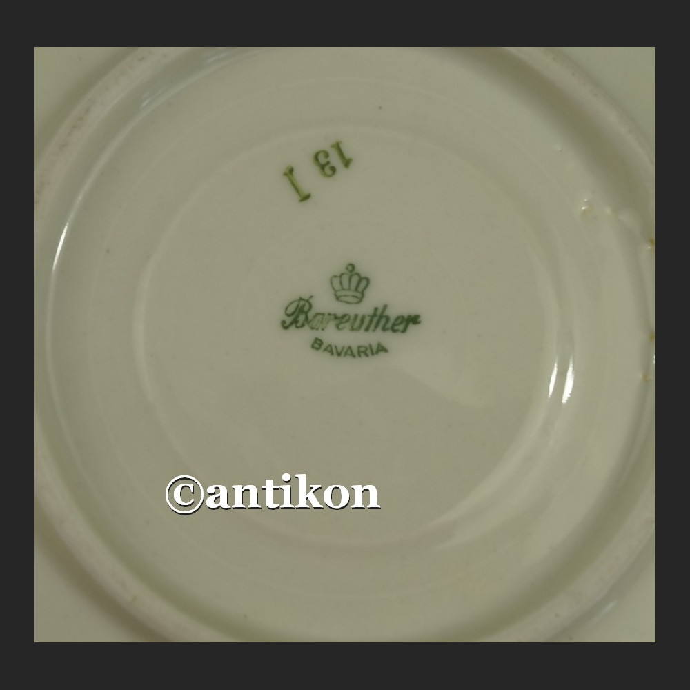 Filiżanka kolekcjonerska bawarska porcelana vintage czarne trio Filiżanka kolekcjonerska bawarska porcelana vintage czarne trio