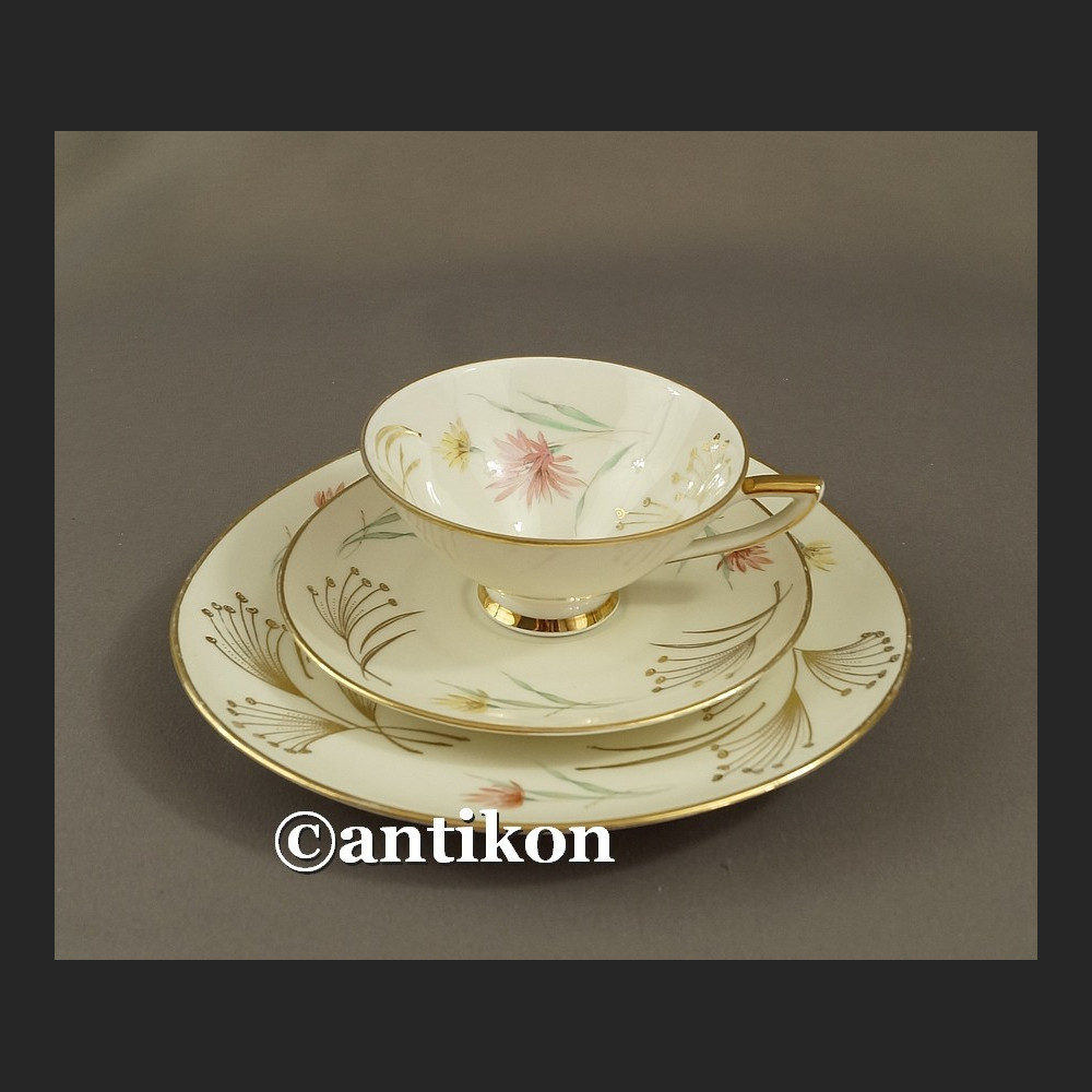 Filiżanka kolekcjonerska stara bawarska porcelana trójkatne trio Filiżanka kolekcjonerska stara bawarska porcelana trójkatne trio