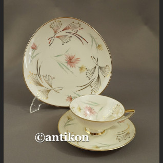 Filiżanka kolekcjonerska stara bawarska porcelana trójkatne trio Filiżanka kolekcjonerska stara bawarska porcelana trójkatne trio