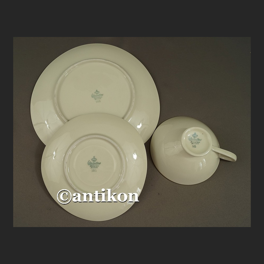 Filiżanka kolekcjonerska stara bawarska porcelana trójkatne trio Filiżanka kolekcjonerska stara bawarska porcelana trójkatne trio