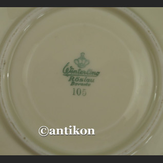 Filiżanka kolekcjonerska stara bawarska porcelana trójkatne trio Filiżanka kolekcjonerska stara bawarska porcelana trójkatne trio