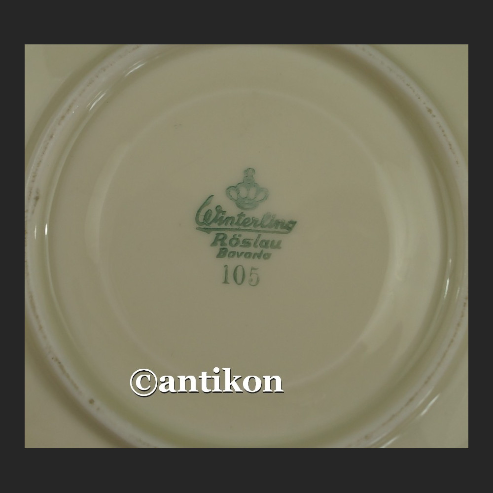 Filiżanka kolekcjonerska stara bawarska porcelana trójkatne trio Filiżanka kolekcjonerska stara bawarska porcelana trójkatne trio