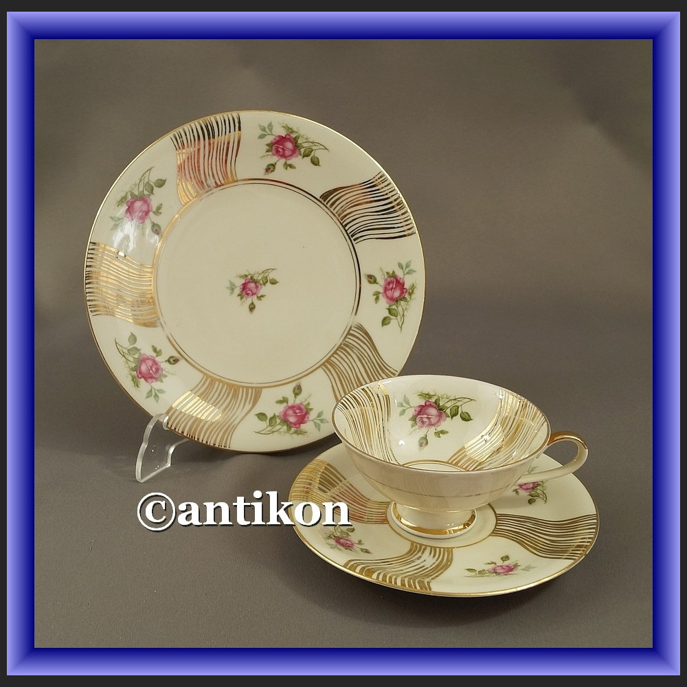 Filiżanka kolekcjonerska stara bawarska porcelana zestaw śniadaniowy  trio  Filiżanka kolekcjonerska stara bawarska porcelana zestaw śniadaniowy  trio