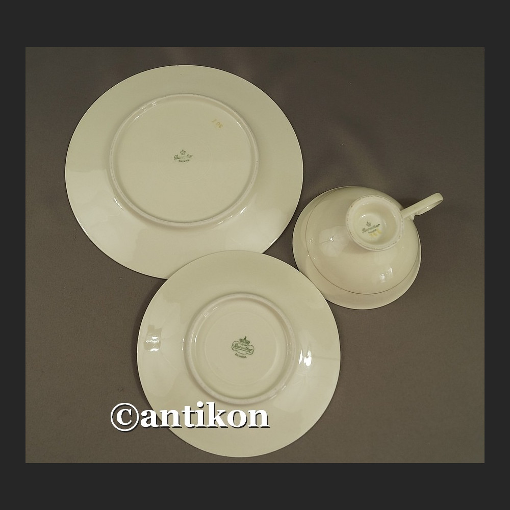 Filiżanka kolekcjonerska stara bawarska porcelana zestaw śniadaniowy  trio  Filiżanka kolekcjonerska stara bawarska porcelana zestaw śniadaniowy  trio