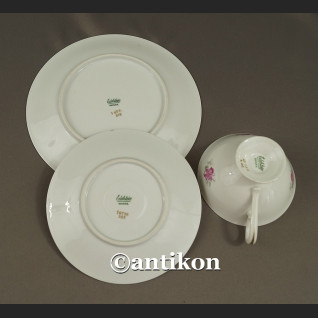 Filiżanka kolekcjonerska stara bawarska porcelana zestaw śniadaniowy  kwiatowe trio  Filiżanka kolekcjonerska stara bawarska porcelana zestaw śniadaniowy  kwiatowe trio