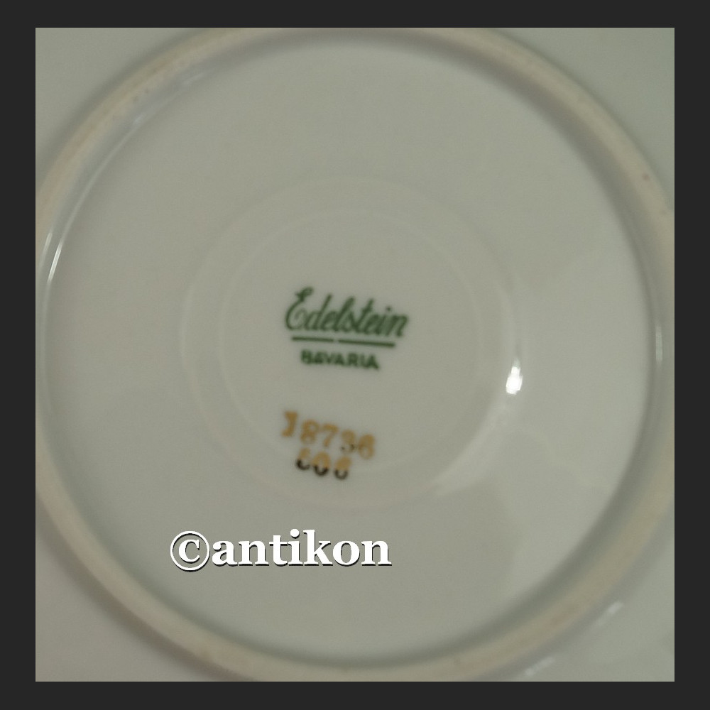 Filiżanka kolekcjonerska stara bawarska porcelana zestaw śniadaniowy  kwiatowe trio  Filiżanka kolekcjonerska stara bawarska porcelana zestaw śniadaniowy  kwiatowe trio
