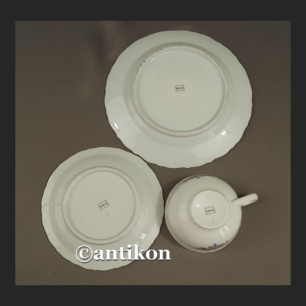 Filiżanka kolekcjonerska stara porcelana zestaw śniadaniowy trio z kwiatkami Filiżanka kolekcjonerska stara porcelana zestaw śniadaniowy trio z kwiatkami