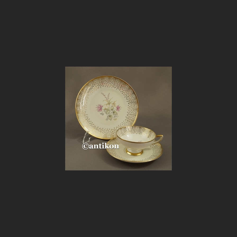 Filiżanka kolekcjonerska stara porcelana różana  śniadaniówka  trio  Filiżanka kolekcjonerska stara porcelana różana  śniadaniówka  trio