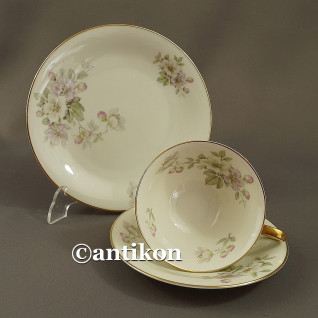 Śniadaniówka filiżanka kolekcjonerska Kwitnąca wiosna stara bawarska porcelana trio Śniadaniówka filiżanka kolekcjonerska Kwitnąca wiosna stara bawarska porcelana trio