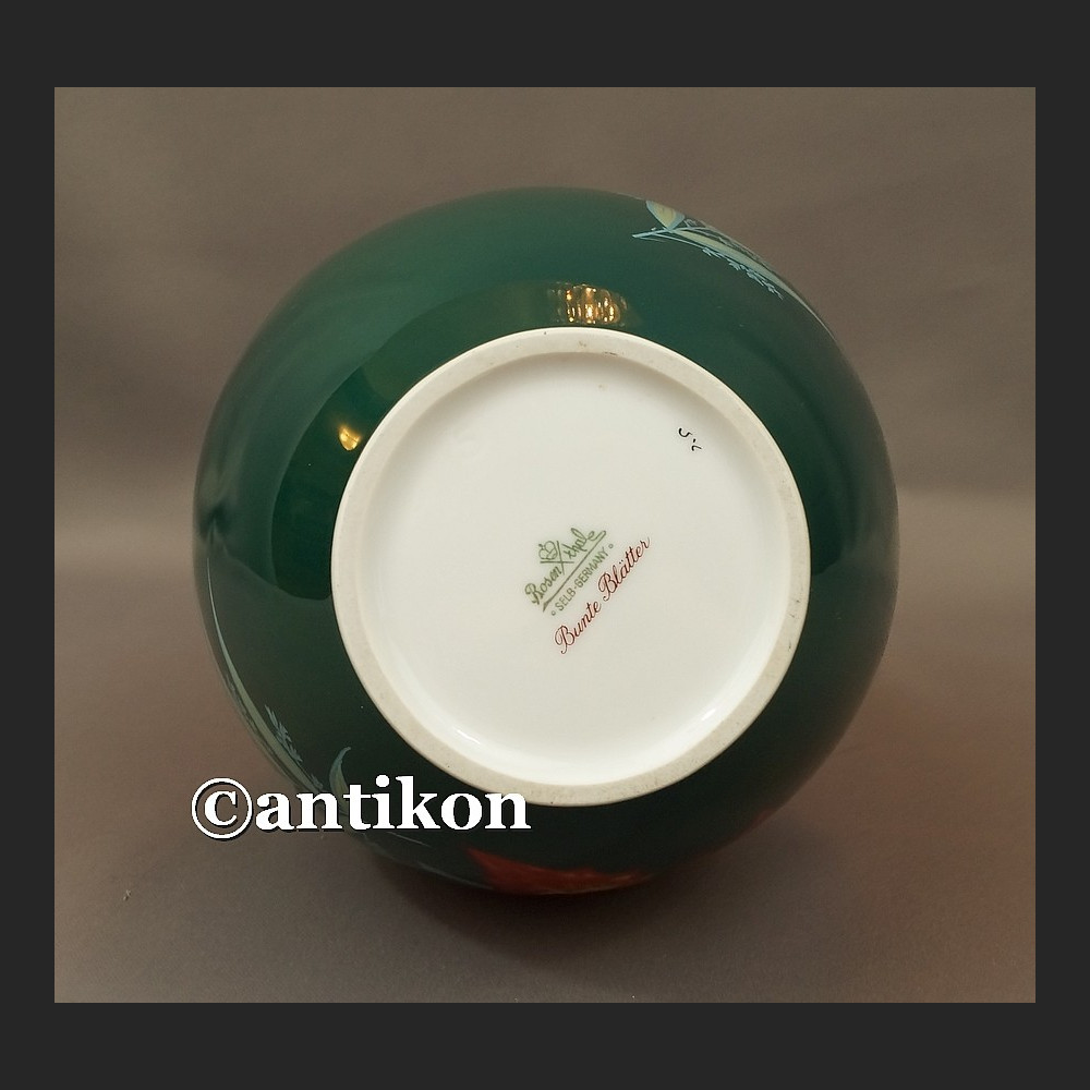 Wazon Rosenthal duży porcelanowy jesienne kolorowe liście z 1938 r. Wazon Rosenthal duży porcelanowy jesienne kolorowe liście z 1938 r.