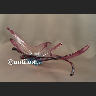 Wielka unikatowa szklana patera szkło artystyczne z Murano 