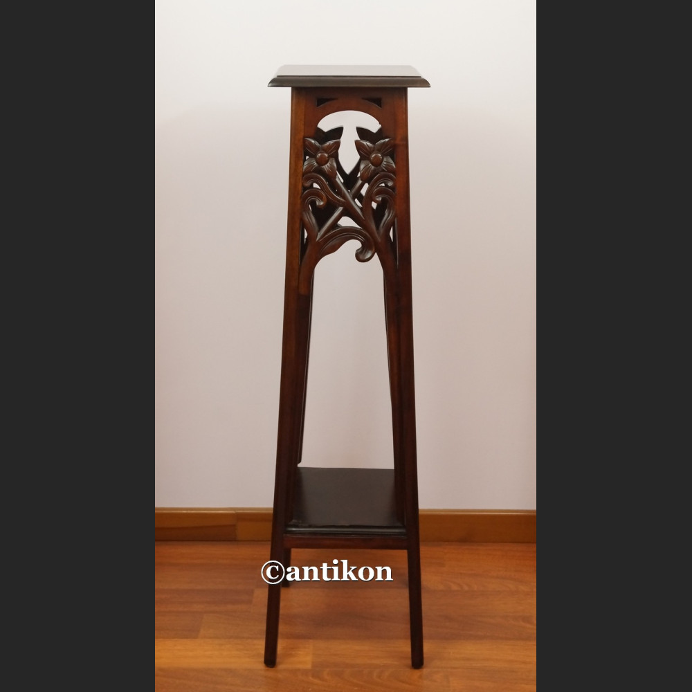 Kolumna drewniana postument wysoki stolik pod rzeźbę lub lampę Kolumna drewniana postument wysoki stolik pod rzeźbę lub lampę