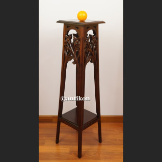 Kolumna drewniana postument wysoki stolik pod rzeźbę lub lampę Kolumna drewniana postument wysoki stolik pod rzeźbę lub lampę