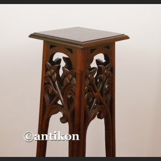 Kolumna drewniana postument  wysoki stolik pod rzeźbę lub lampę