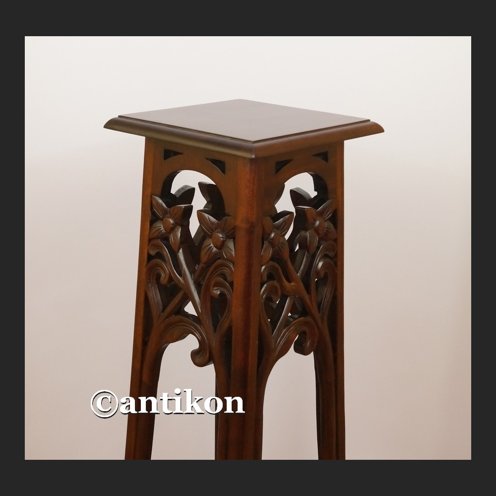 Kolumna drewniana postument  wysoki stolik pod rzeźbę lub lampę