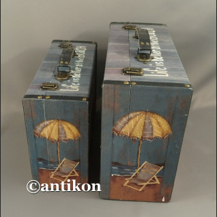 Walizki vintage z misiami komplet dekoracyjnych pudeł Walizki vintage z misiami komplet dekoracyjnych pudeł