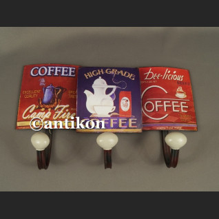 Wieszak vintage reklama kawy do kuchni lub kawiarni