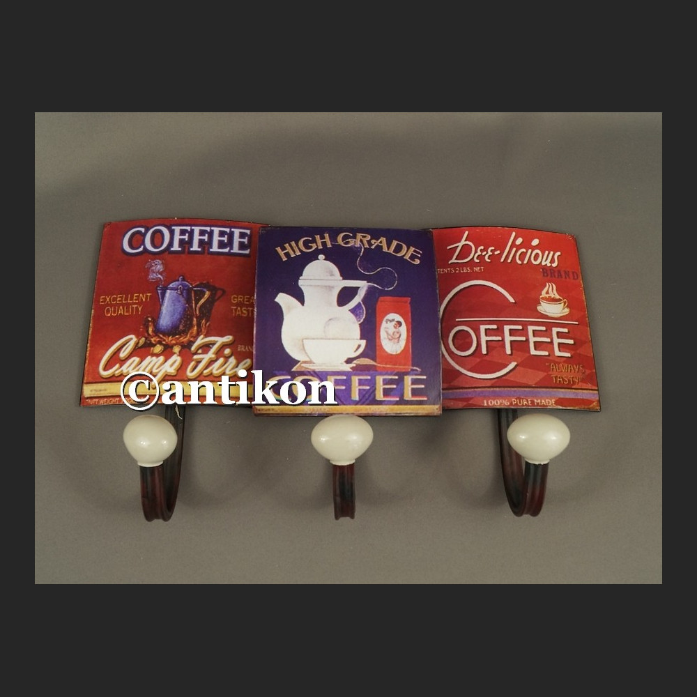 Wieszak vintage reklama kawy do kuchni lub kawiarni