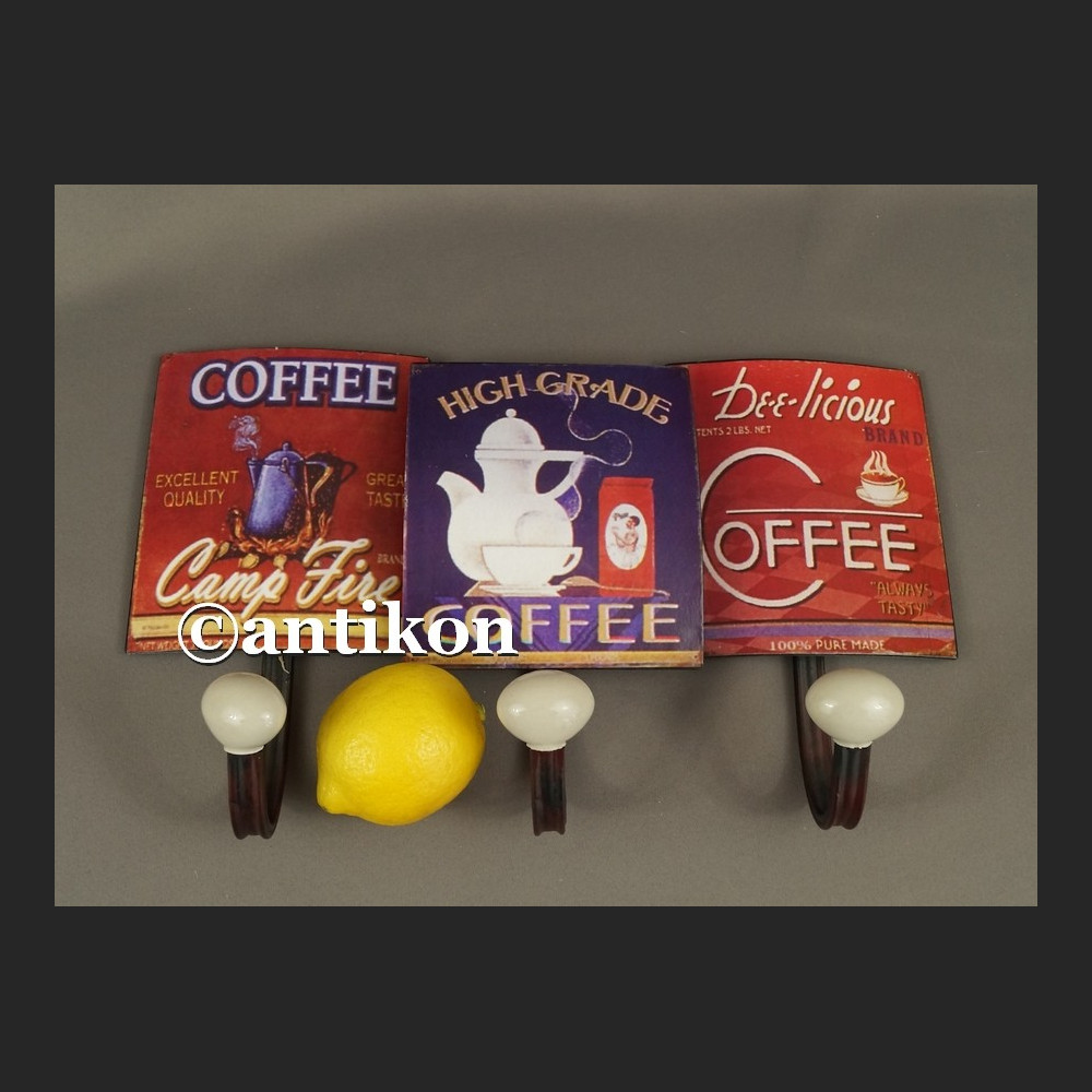 Wieszak vintage reklama kawy do kuchni lub kawiarni