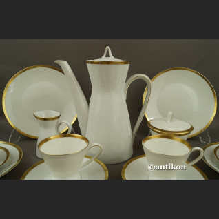 Serwis Rosenthal kawowy wyjątkowa forma klasyk z białej porcelany Serwis Rosenthal kawowy wyjątkowa forma klasyk z białej porcelany