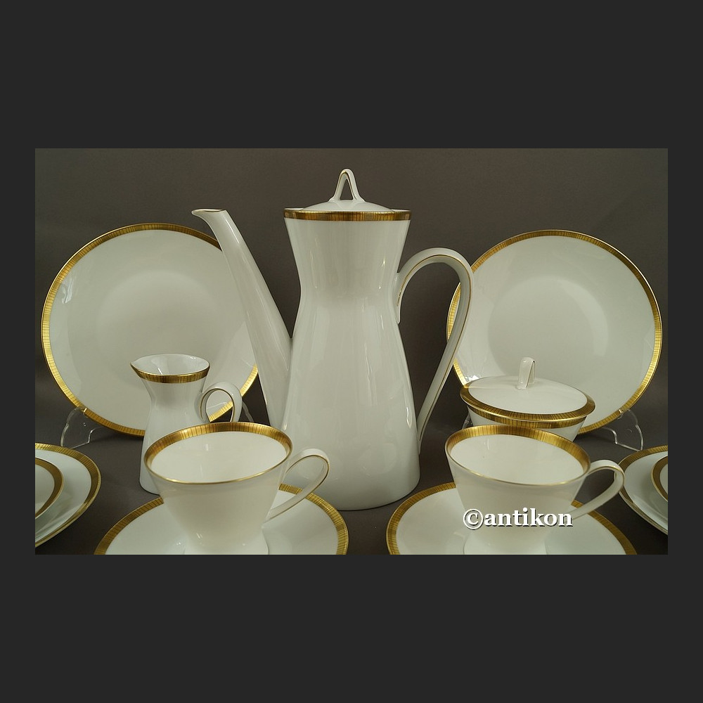 Serwis Rosenthal kawowy wyjątkowa forma klasyk z białej porcelany Serwis Rosenthal kawowy wyjątkowa forma klasyk z białej porcelany