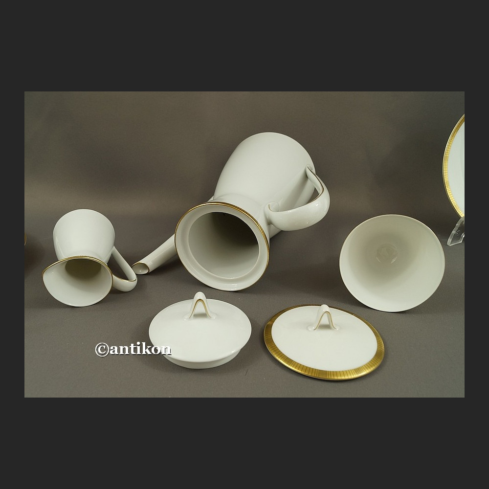 Serwis Rosenthal kawowy wyjątkowa forma klasyk z białej porcelany Serwis Rosenthal kawowy wyjątkowa forma klasyk z białej porcelany