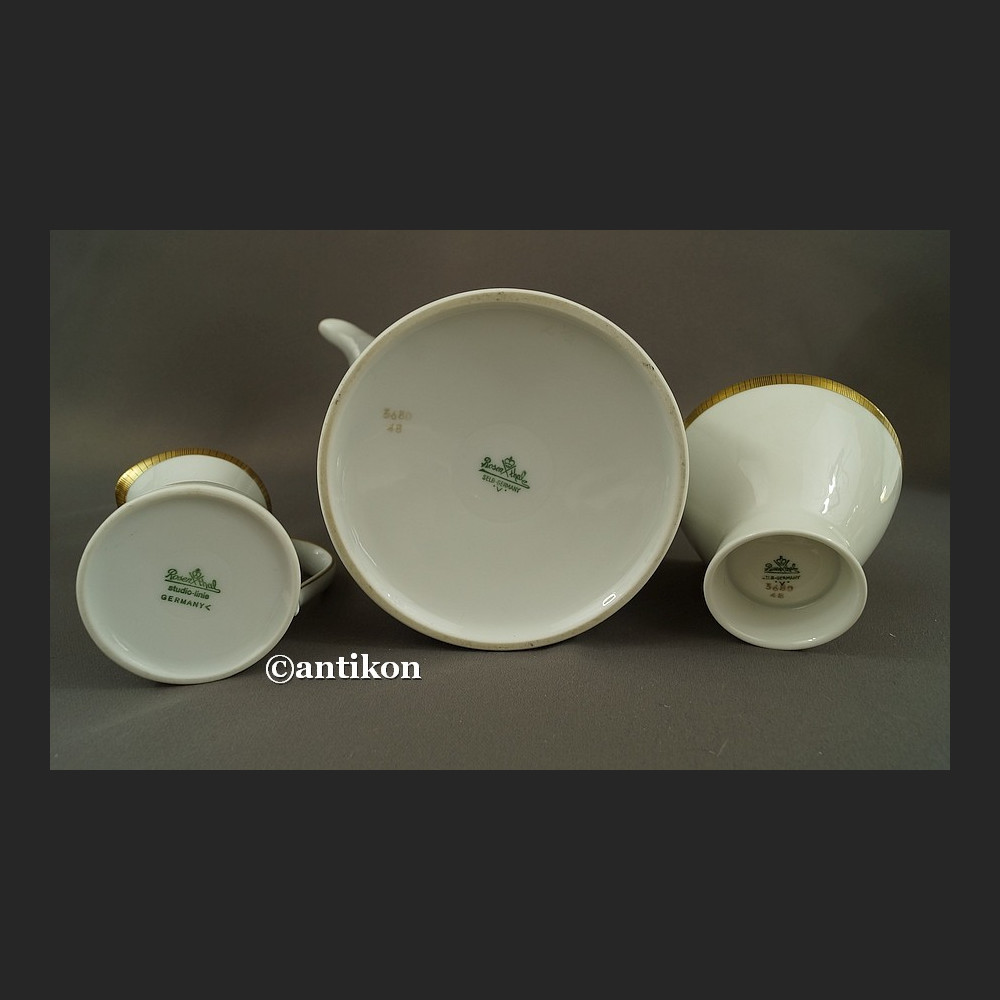 Serwis Rosenthal kawowy wyjątkowa forma klasyk z białej porcelany Serwis Rosenthal kawowy wyjątkowa forma klasyk z białej porcelany