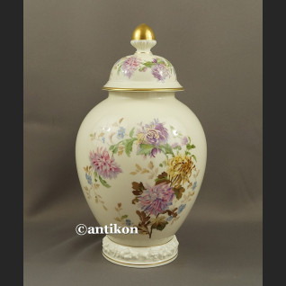 Wazon Rosenthal duży z pokrywką chryzantemy waza