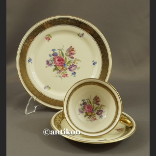 Śniadaniówka filiżanka kolekcjonerska Kwitnąca wiosna stara bawarska porcelana trio Śniadaniówka filiżanka kolekcjonerska Kwitnąca wiosna stara bawarska porcelana trio