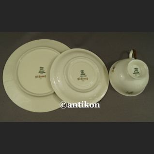Śniadaniówka filiżanka kolekcjonerska Kwitnąca wiosna stara bawarska porcelana trio Śniadaniówka filiżanka kolekcjonerska Kwitnąca wiosna stara bawarska porcelana trio