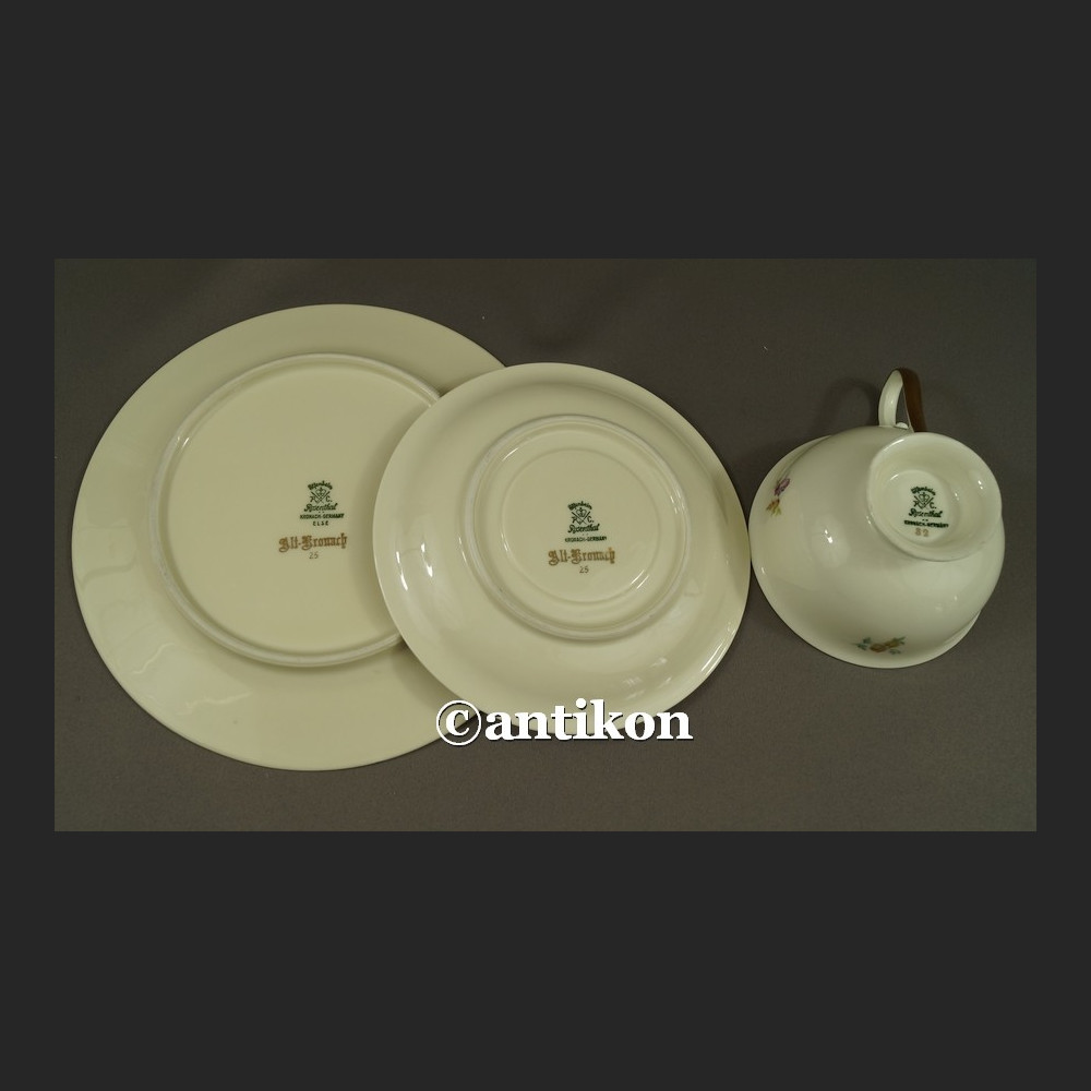 Śniadaniówka filiżanka kolekcjonerska Kwitnąca wiosna stara bawarska porcelana trio Śniadaniówka filiżanka kolekcjonerska Kwitnąca wiosna stara bawarska porcelana trio