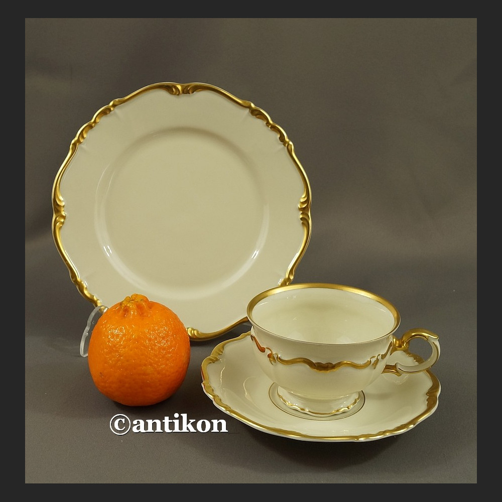 Filiżanka kolekcjonerska stara bawarska porcelana zestaw śniadaniowy eleganckie trio Filiżanka kolekcjonerska stara bawarska porcelana zestaw śniadaniowy eleganckie trio