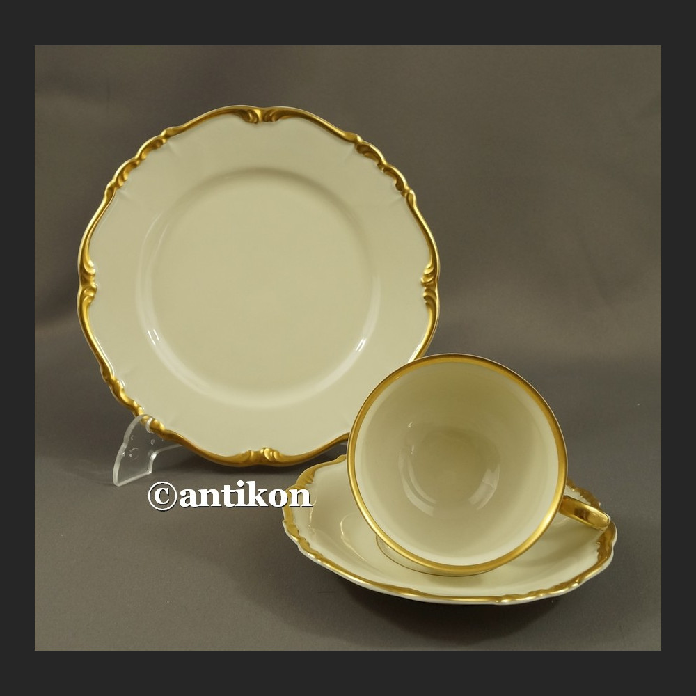 Filiżanka kolekcjonerska stara bawarska porcelana zestaw śniadaniowy eleganckie trio Filiżanka kolekcjonerska stara bawarska porcelana zestaw śniadaniowy eleganckie trio