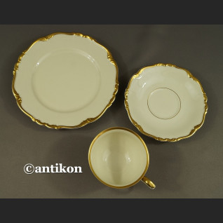 Filiżanka kolekcjonerska stara bawarska porcelana zestaw śniadaniowy eleganckie trio Filiżanka kolekcjonerska stara bawarska porcelana zestaw śniadaniowy eleganckie trio