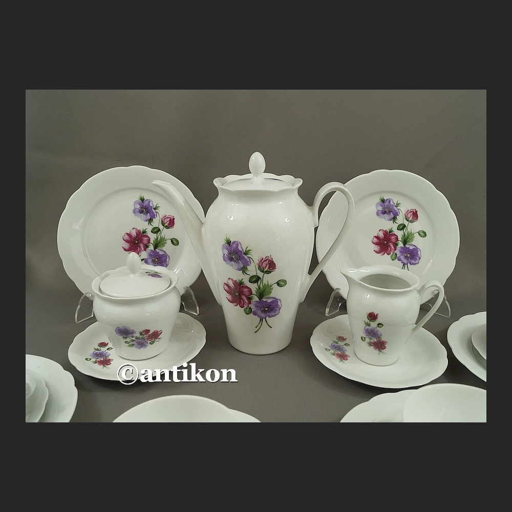 Serwis kawowo herbaciany  Fiołki Kahla 