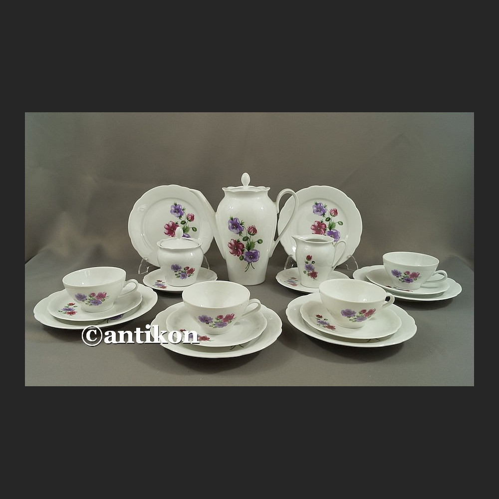 Serwis kawowo herbaciany  Fiołki Kahla 