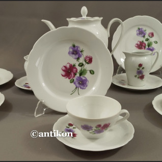 Serwis kawowo herbaciany  Fiołki Kahla 