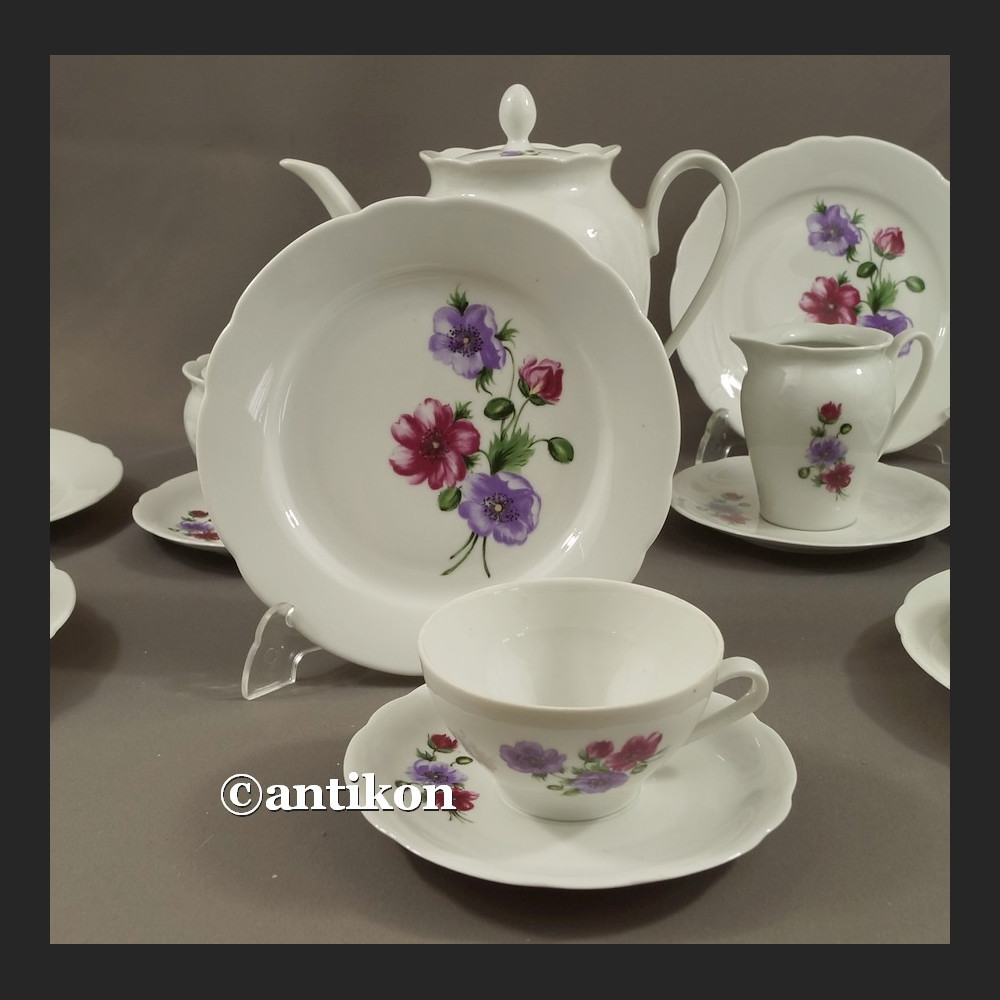 Serwis kawowo herbaciany  Fiołki Kahla 