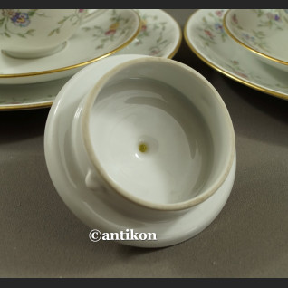 Serwis Furstenberg kawowy hrebaciany na 6 osób romantyczna porcelana  Serwis do kawy herbaty Furstenberg na 6 osób  - 6